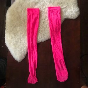 Pink Thigh High Stockings